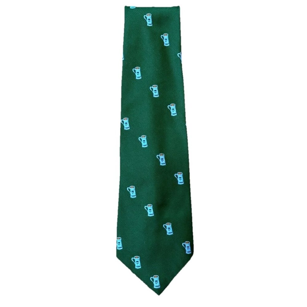 Men’s Vintage Regalon Tie Olive Green 55 Inches Long 4 Inches Wide